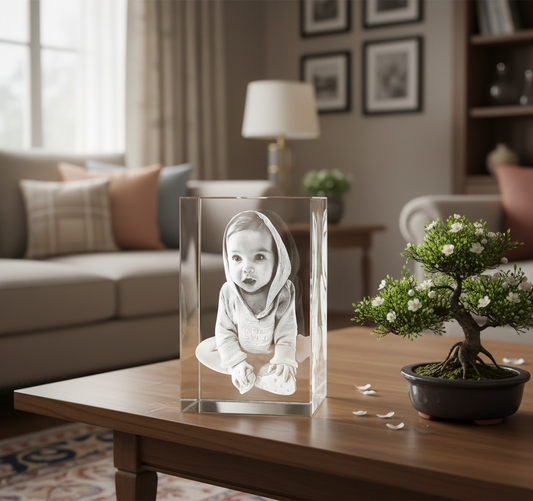 Krystallkube  9x6x6 cm